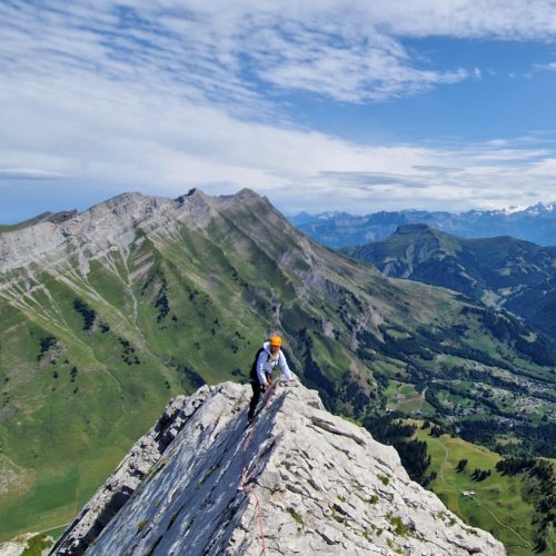 arête à marion alpinisme la clusaz