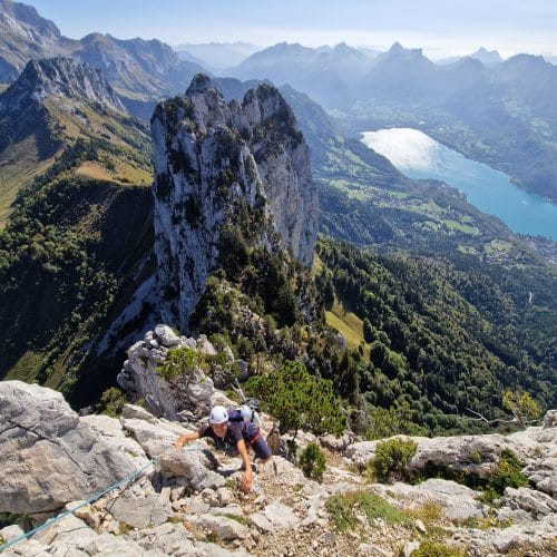 alpinisme dent de lanfon annecy thones