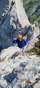 alpinisme arete du doigt pointe perce refuge de gramusset le grand-bornand